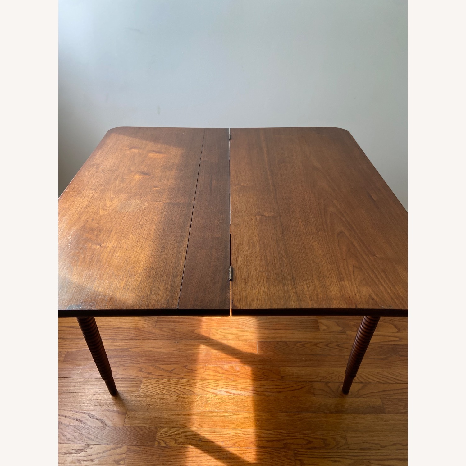 Dark Brown Wood Dining Table - image-9