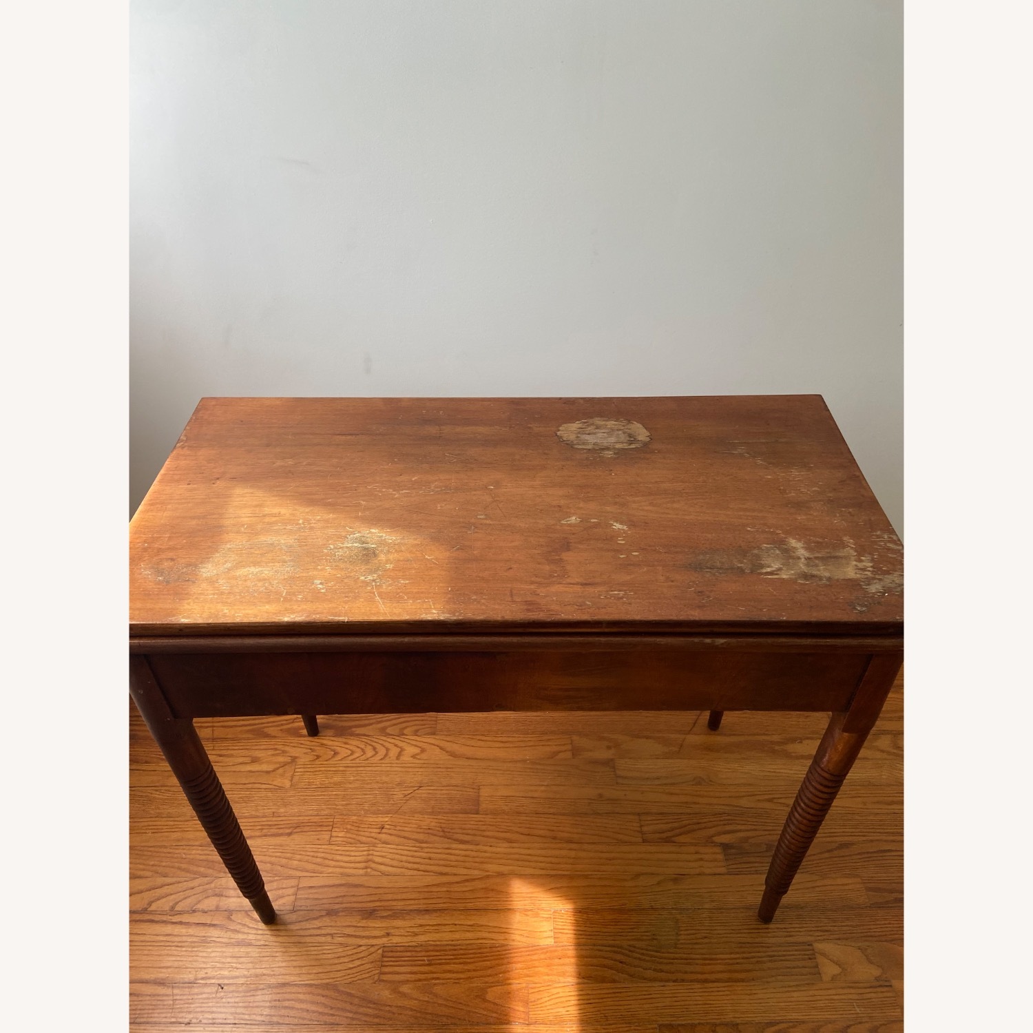 Dark Brown Wood Dining Table - image-4