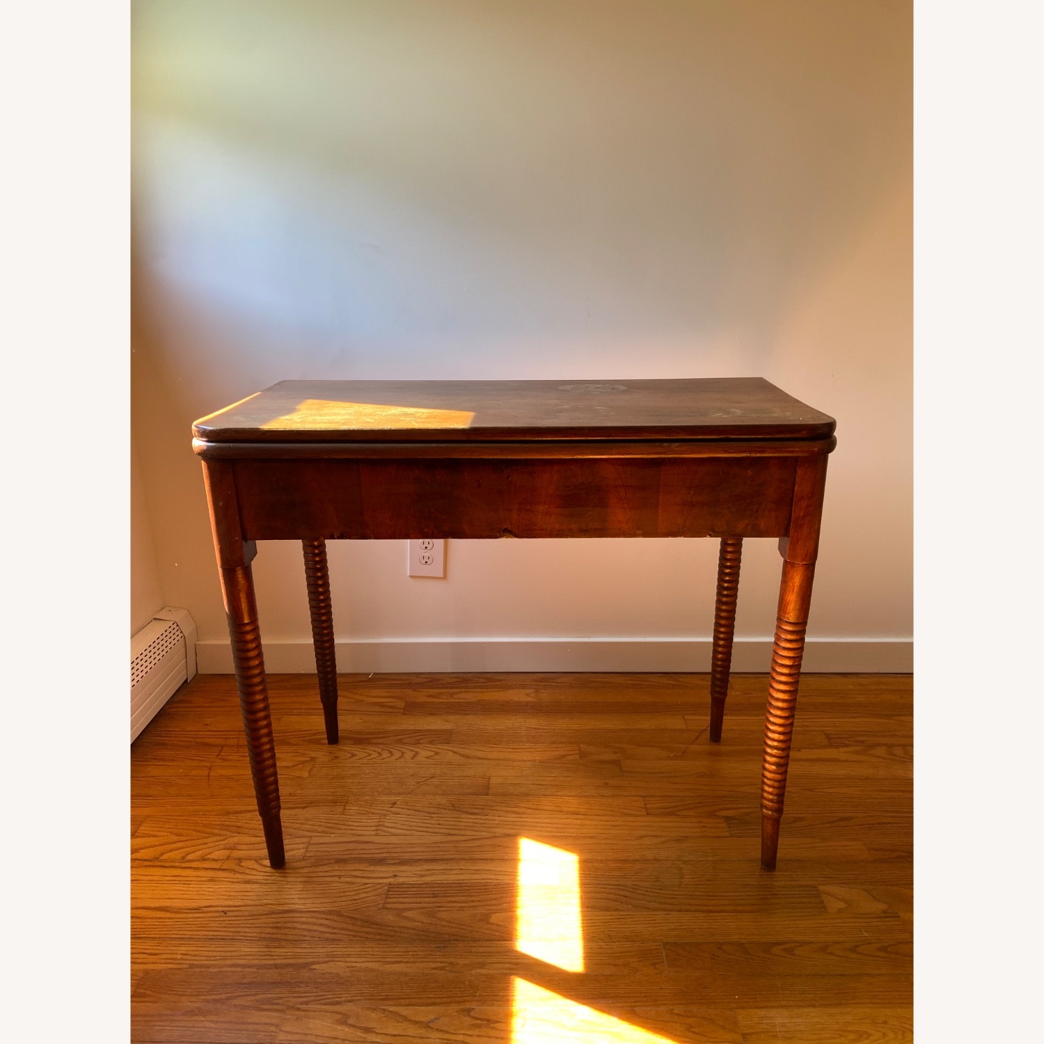 Dark Brown Wood Dining Table - image-2