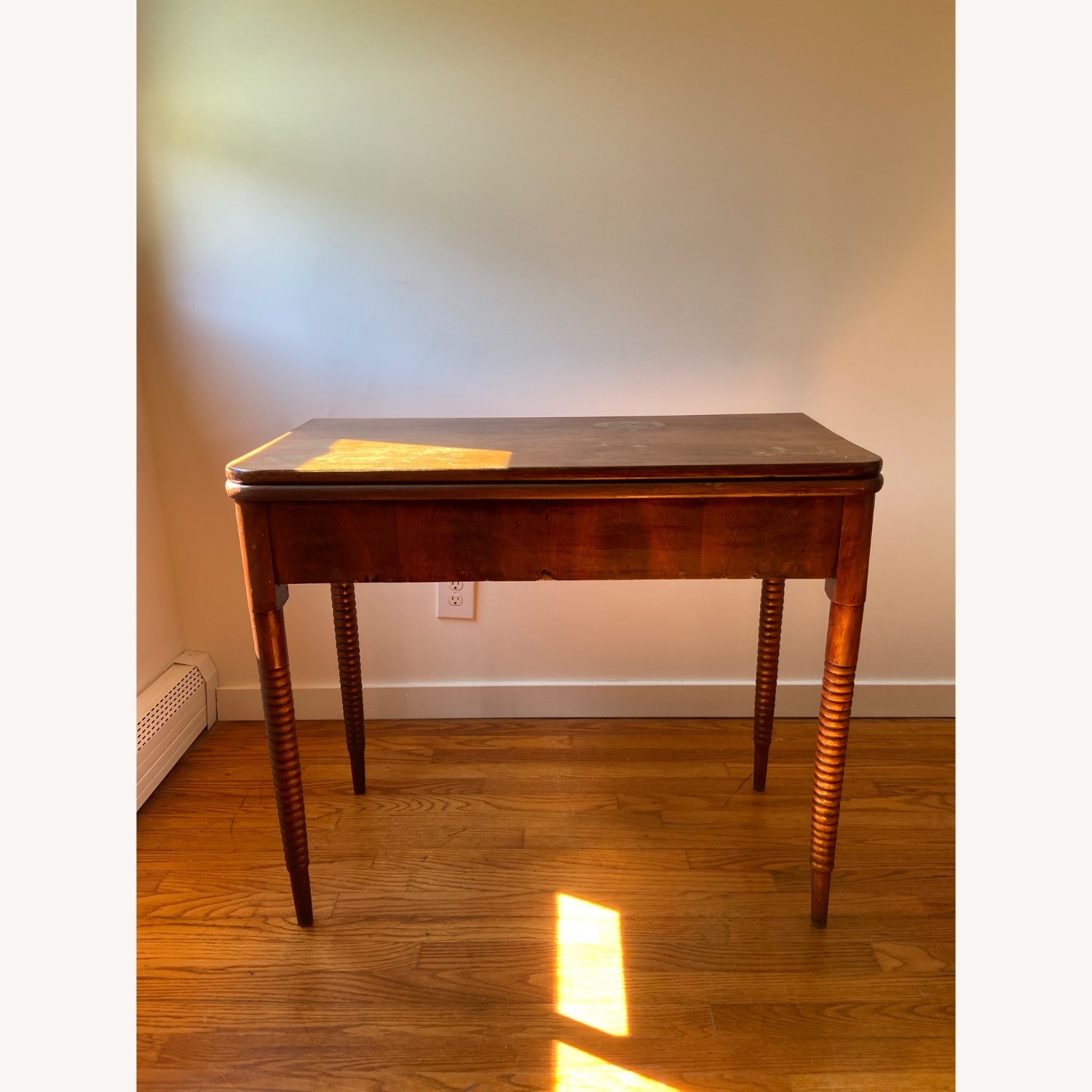 Dark Brown Wood Dining Table - image-1
