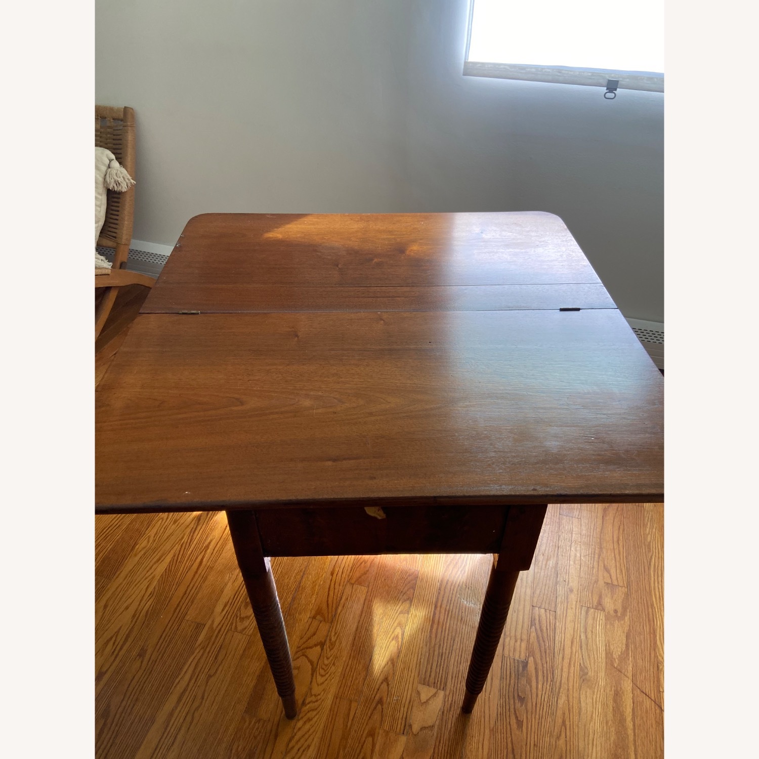 Dark Brown Wood Dining Table - image-5