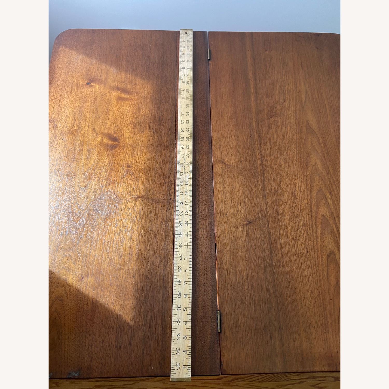 Dark Brown Wood Dining Table - image-8