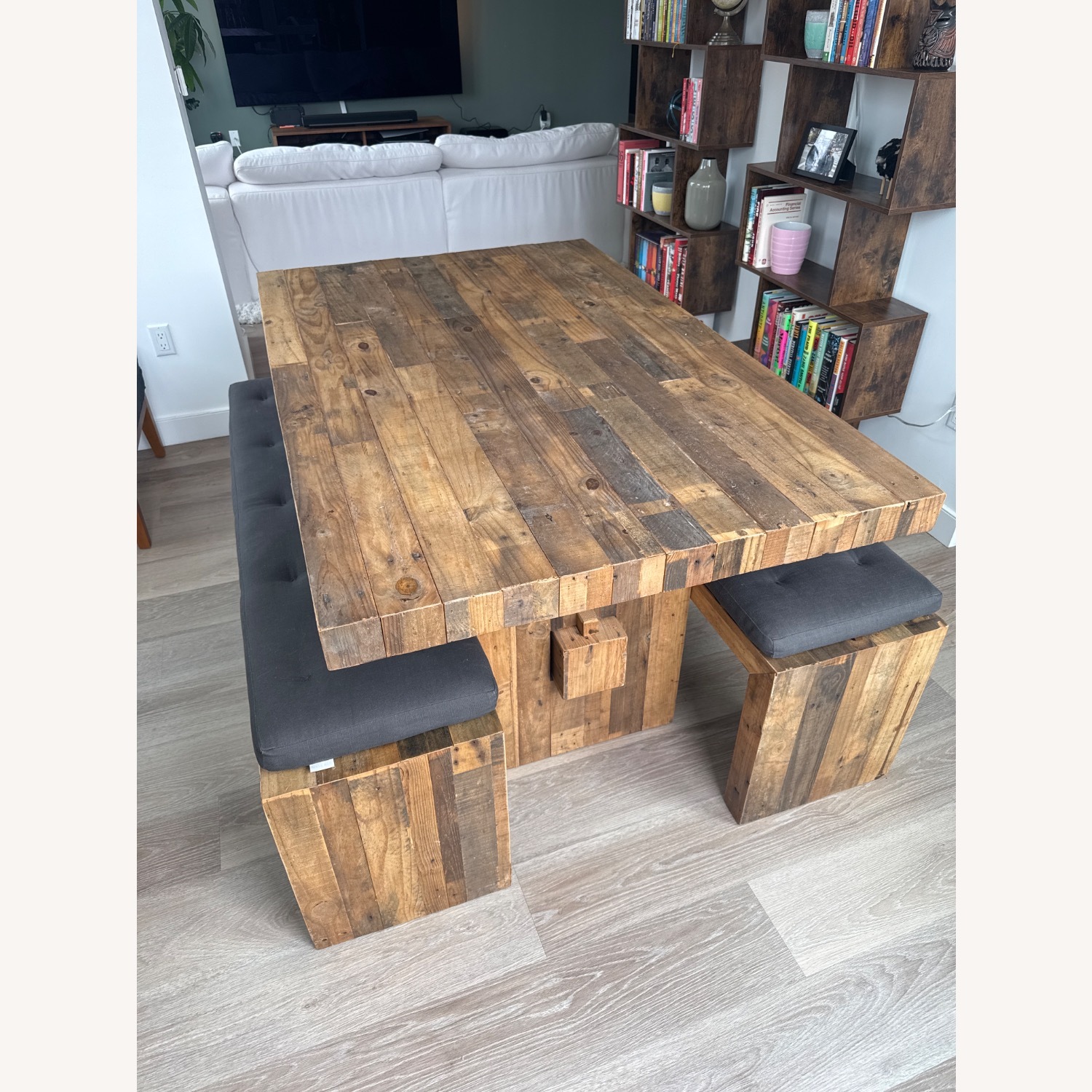 West Elm Emmerson Table and Benches - image-1