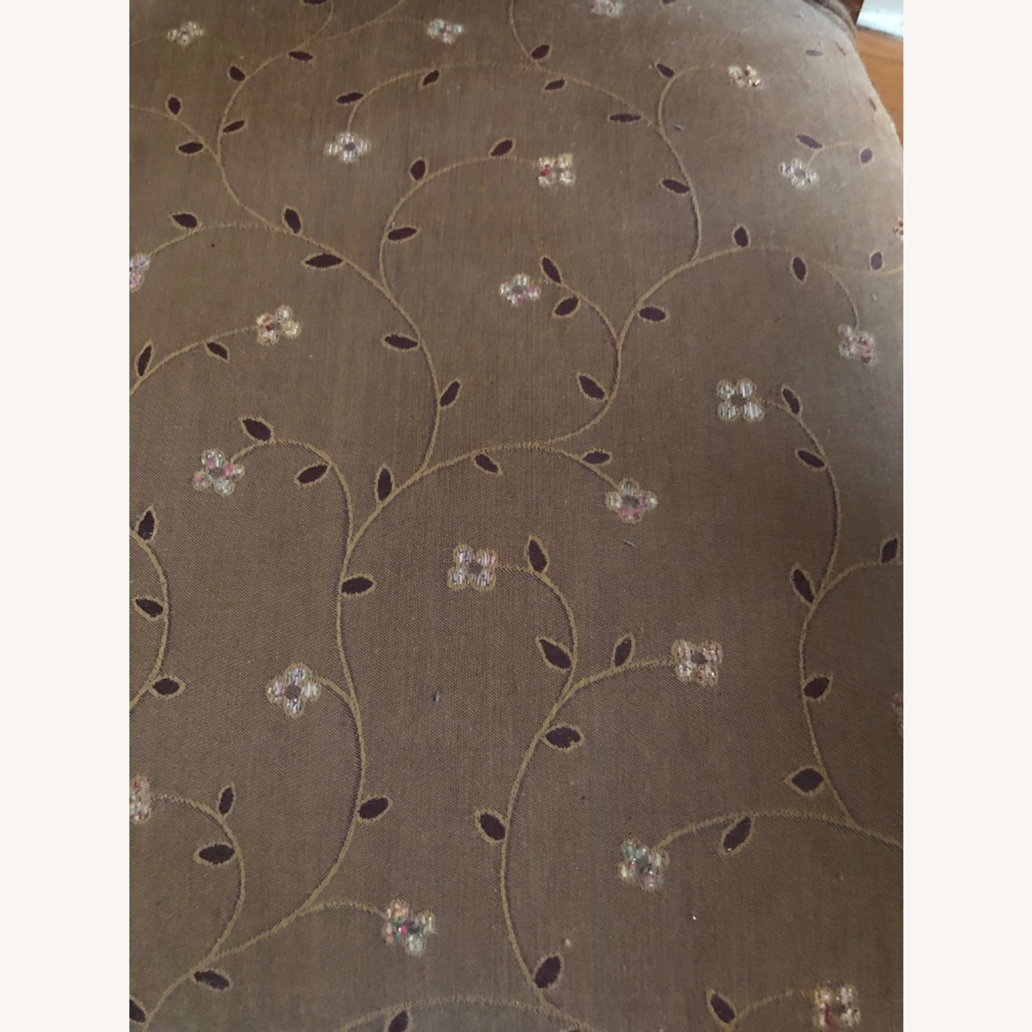 Vintage/Antique Finds Parlor Light Brown Wood Loveseat - image-3