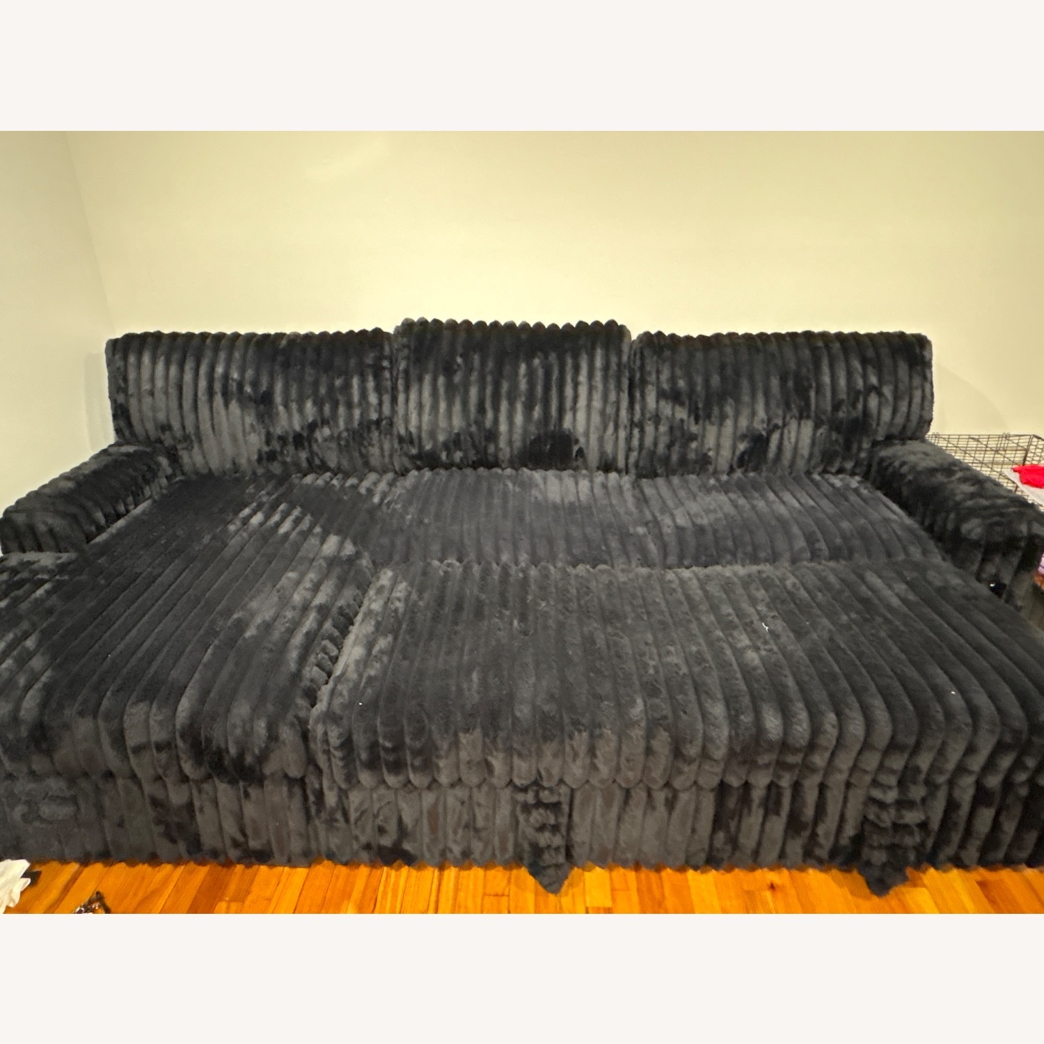Vintage/Antique Finds Black 2 Seater Sofa - image-1