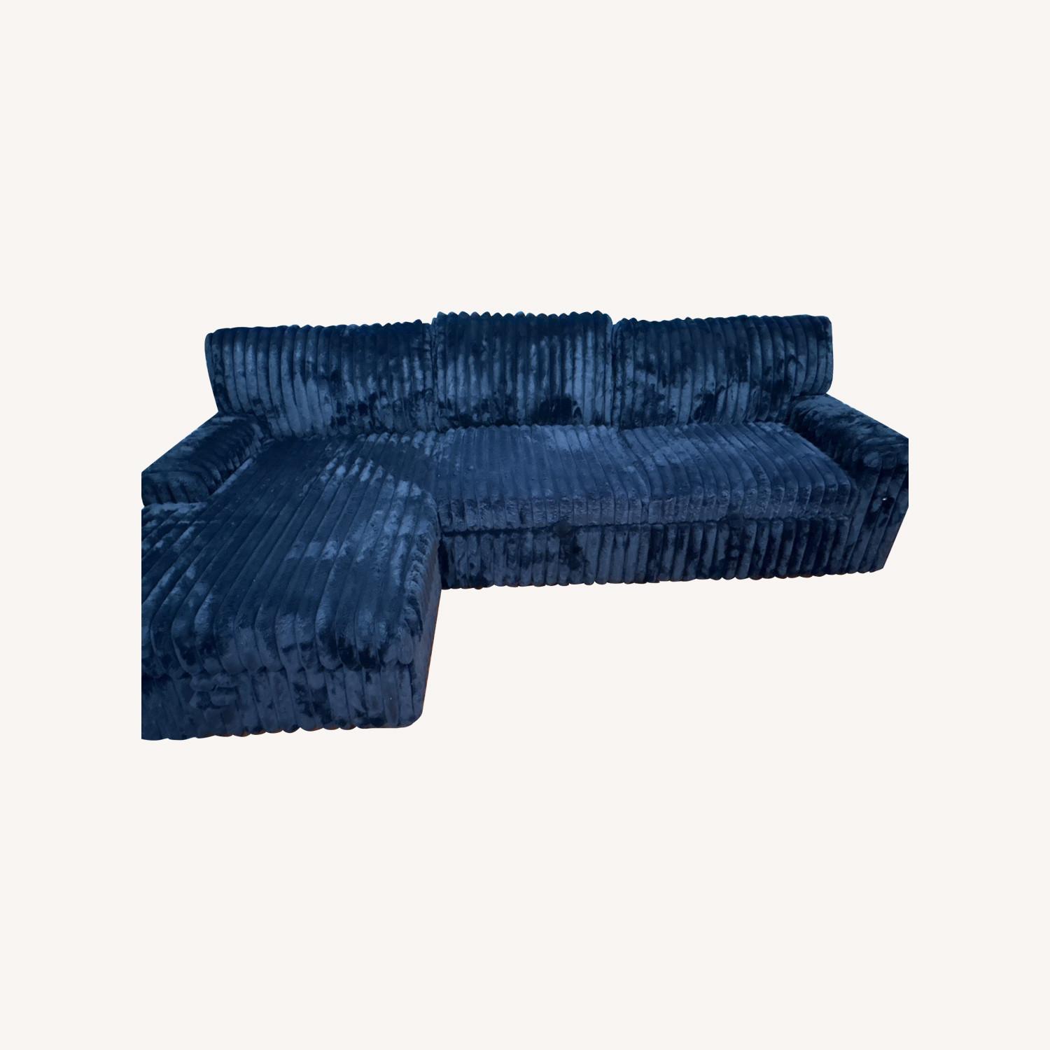 Vintage/Antique Finds Black 2 Seater Sofa - image-0