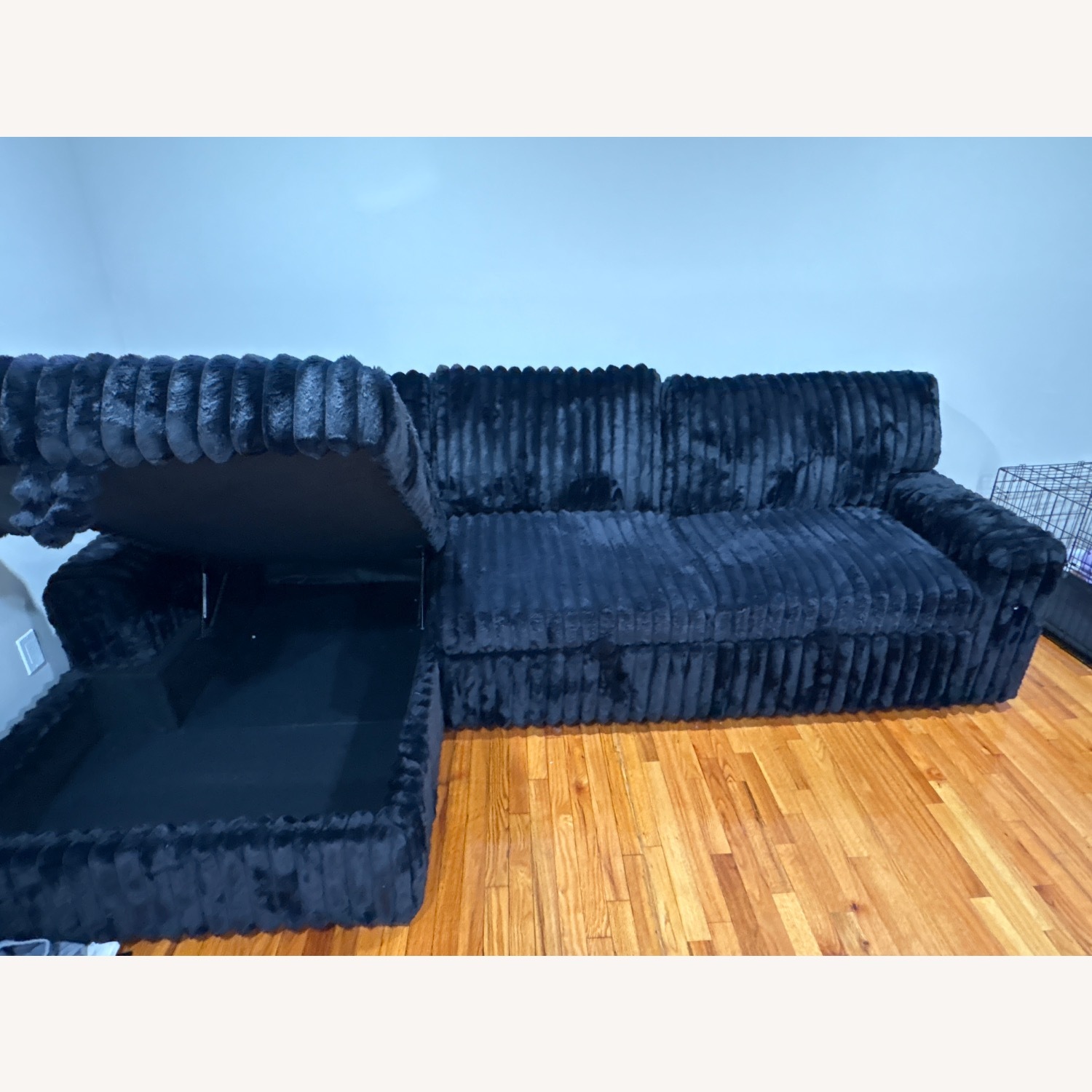 Vintage/Antique Finds Black 2 Seater Sofa - image-5