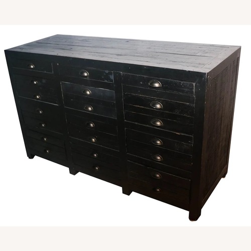 Used Vintage Multi-Drawer Black Storage Cabinet for sale on AptDeco