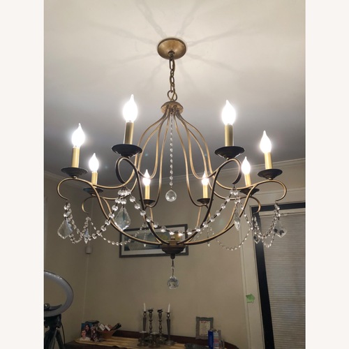 Used Natural Glass Ceiling Lamp for sale on AptDeco