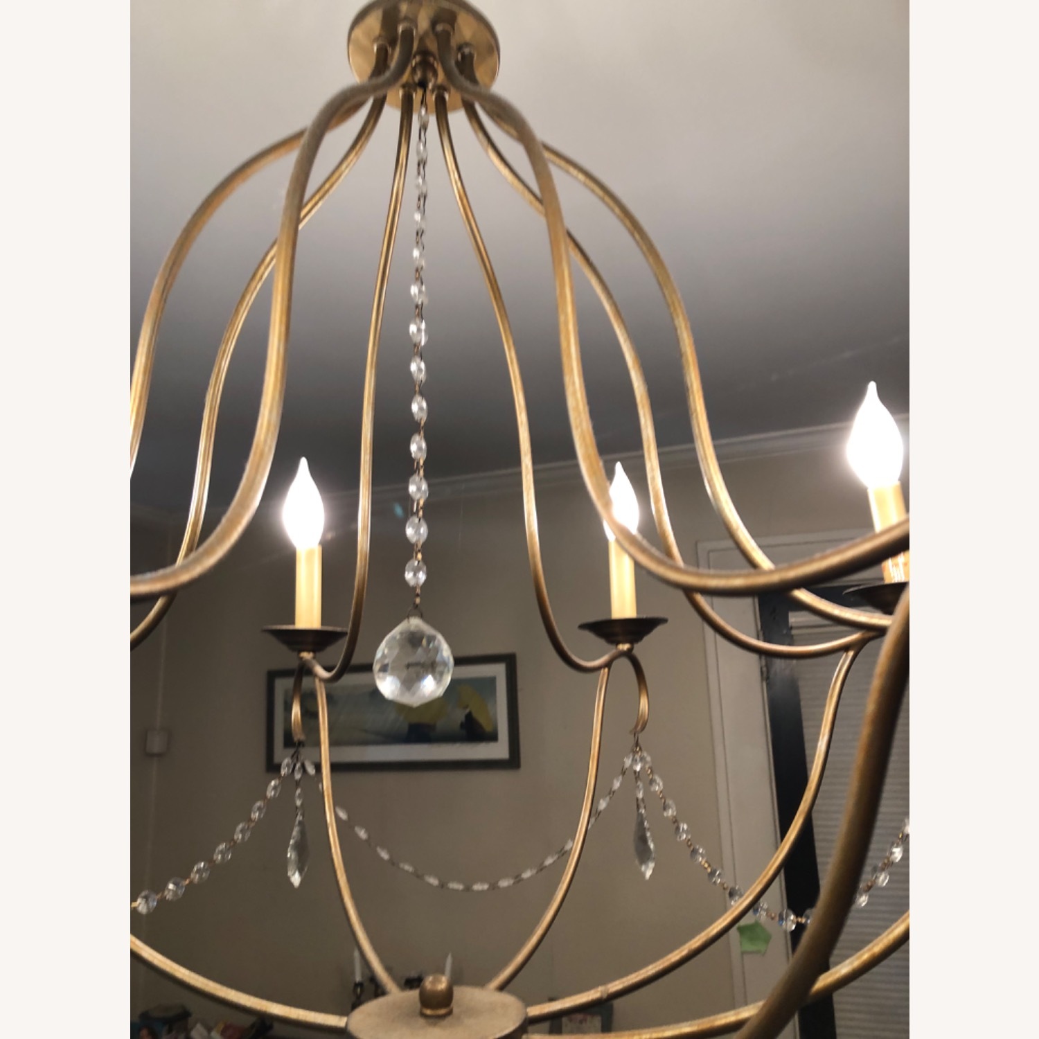 Natural Glass Ceiling Lamp - image-4