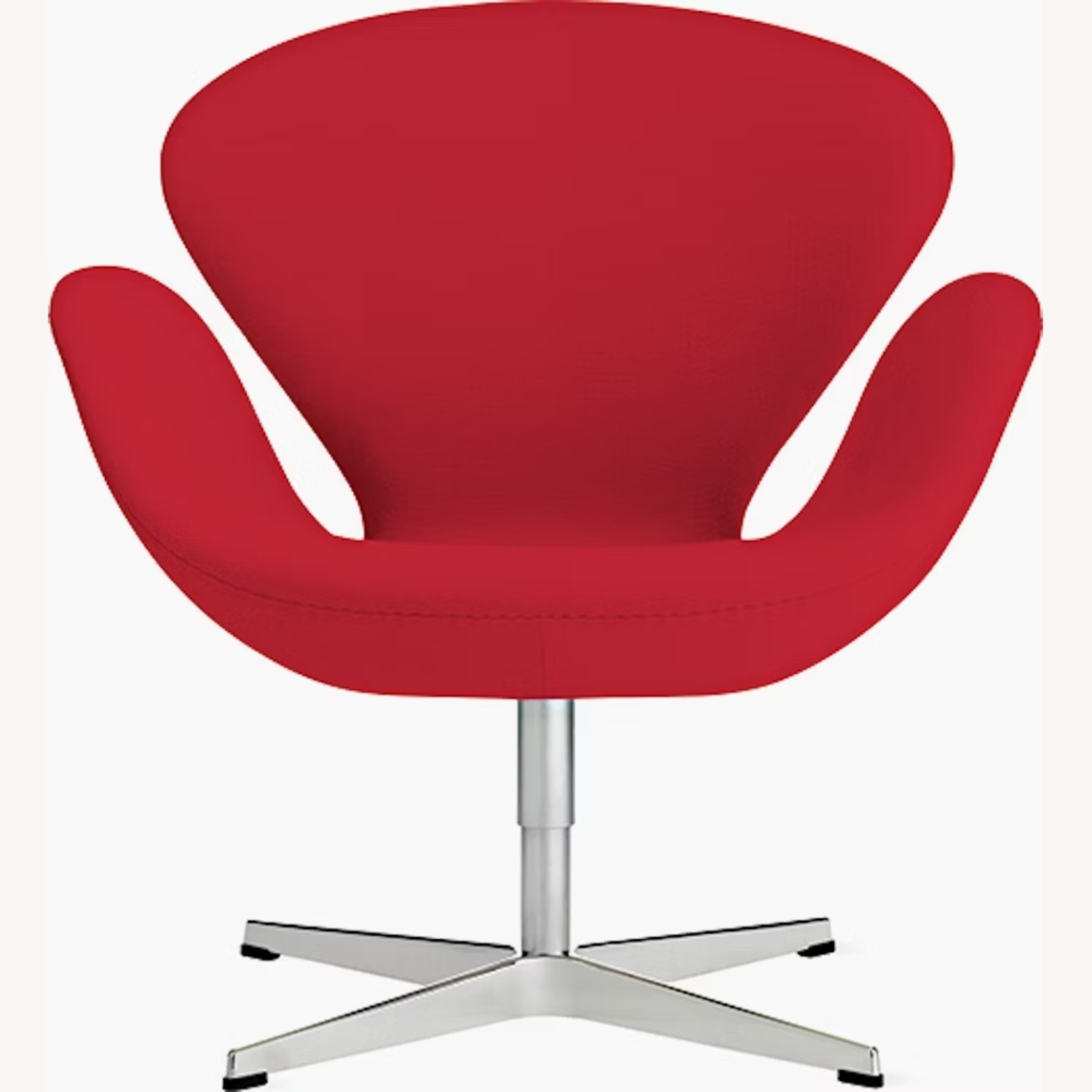 Pair of Red Fritz Hansen Swan Chairs - image-6