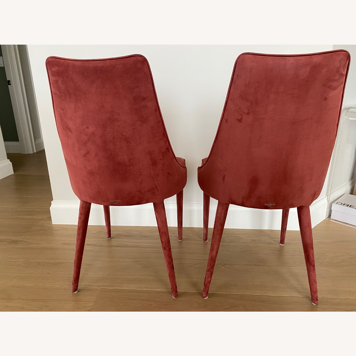 Bontempi Clara Red Faux Leather Dining Chairs - image-2