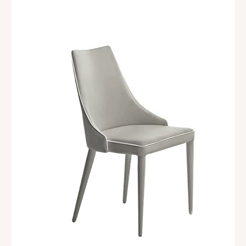 Used Bontempi Clara Red Faux Leather Dining Chairs for sale on AptDeco