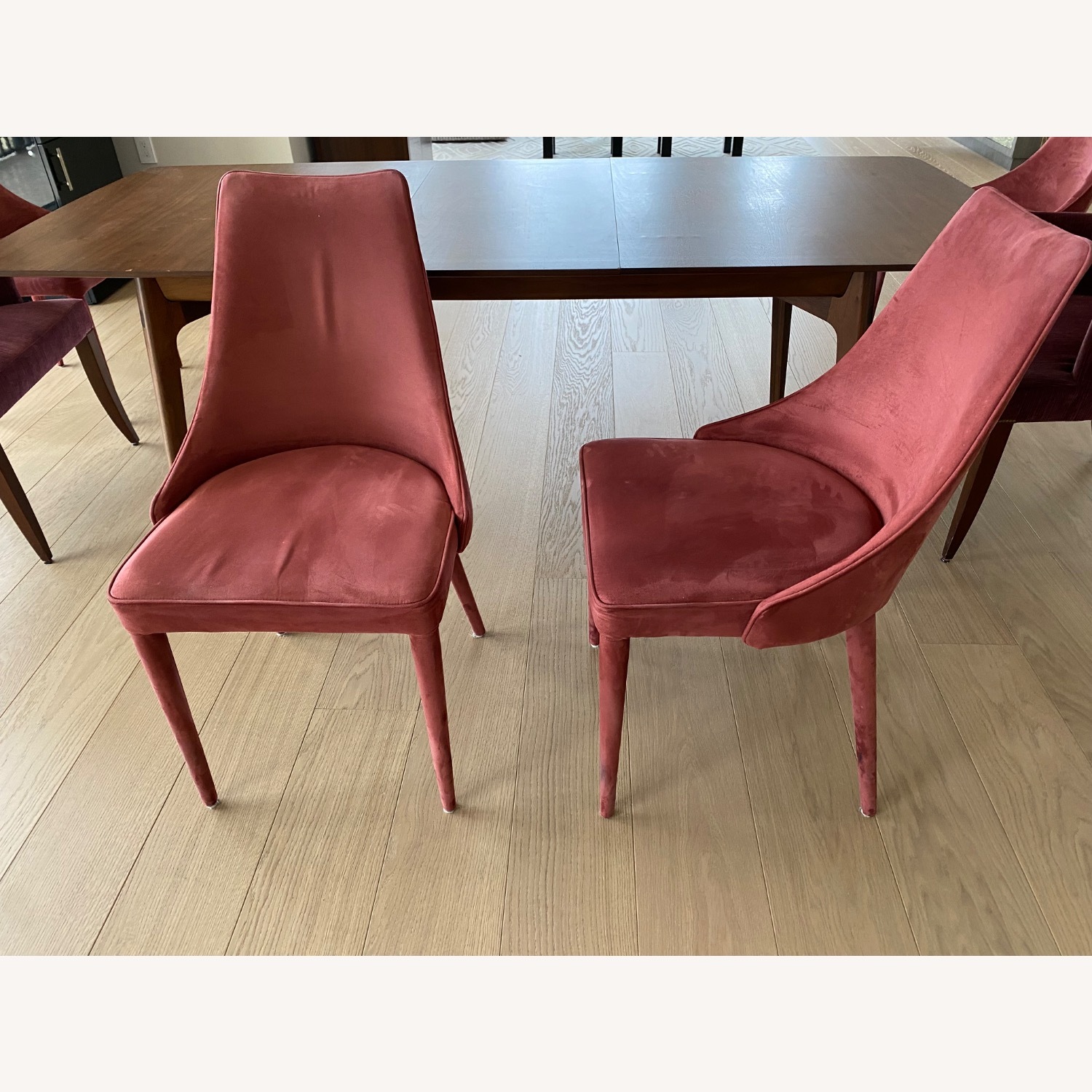 Bontempi Clara Red Faux Leather Dining Chairs - image-1