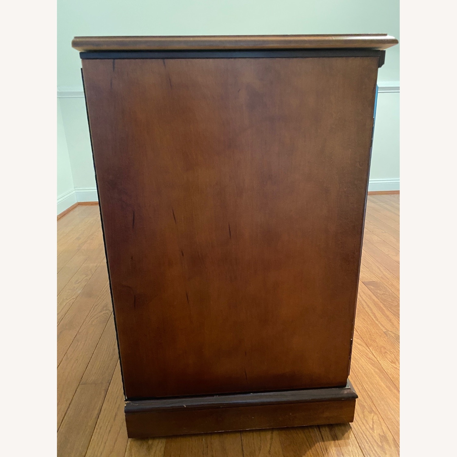 Cherry Wood Mobile TV Console - image-8