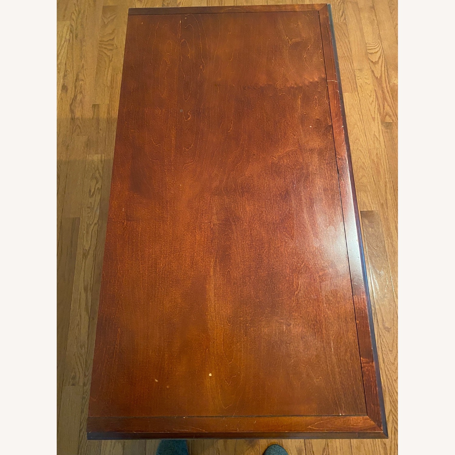 Cherry Wood Mobile TV Console - image-5