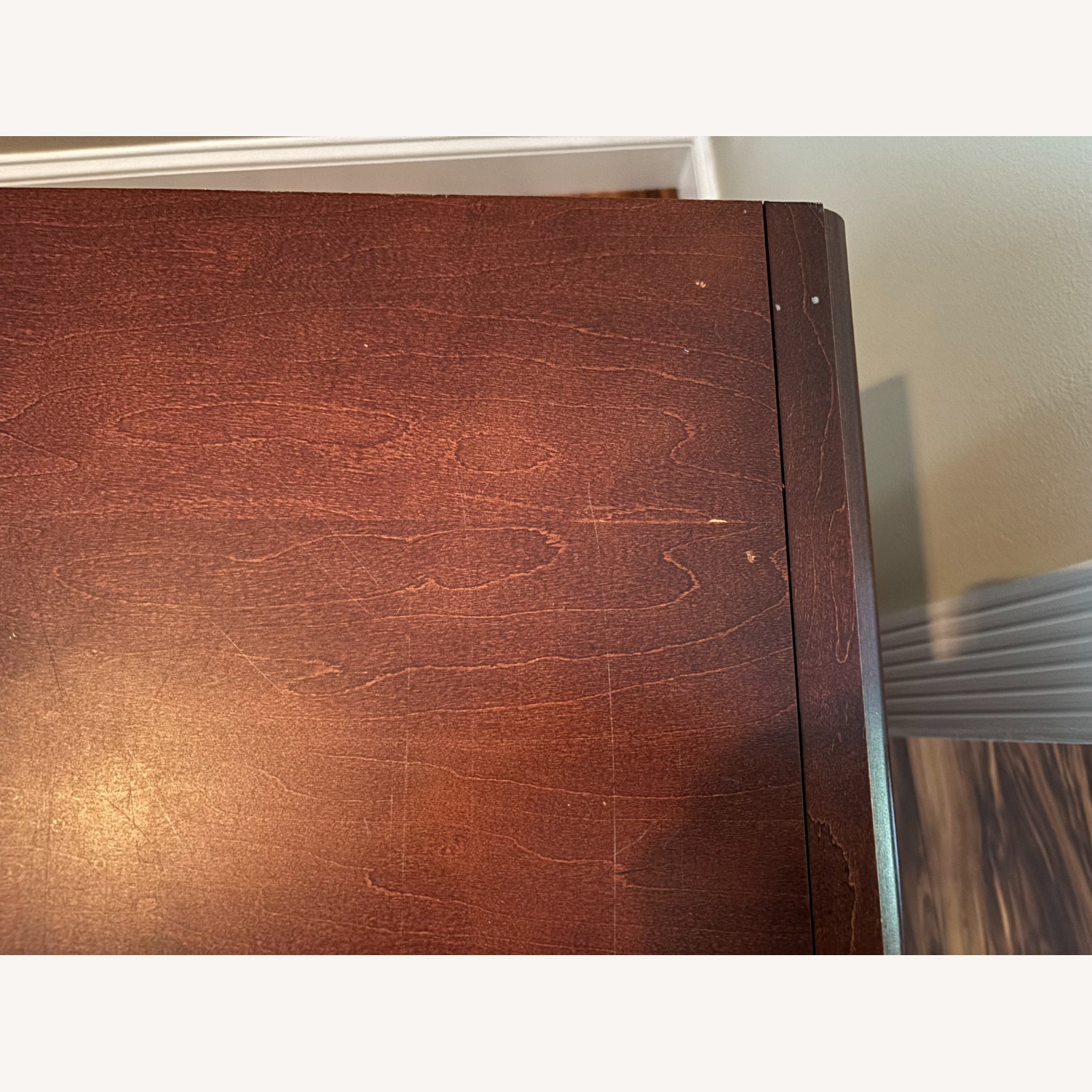 Cherry Wood Mobile TV Console - image-10