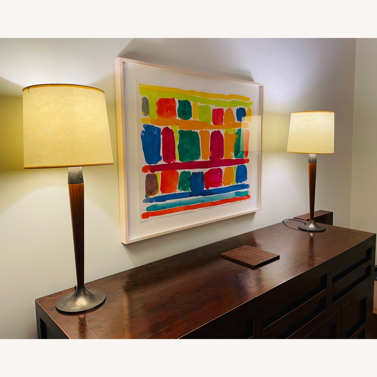Mid-Century Modern Walnut Table Lamps - image-6