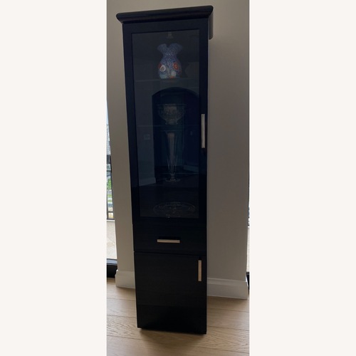 Used Custom Made Black Lacquer Wood Sideboard for sale on AptDeco