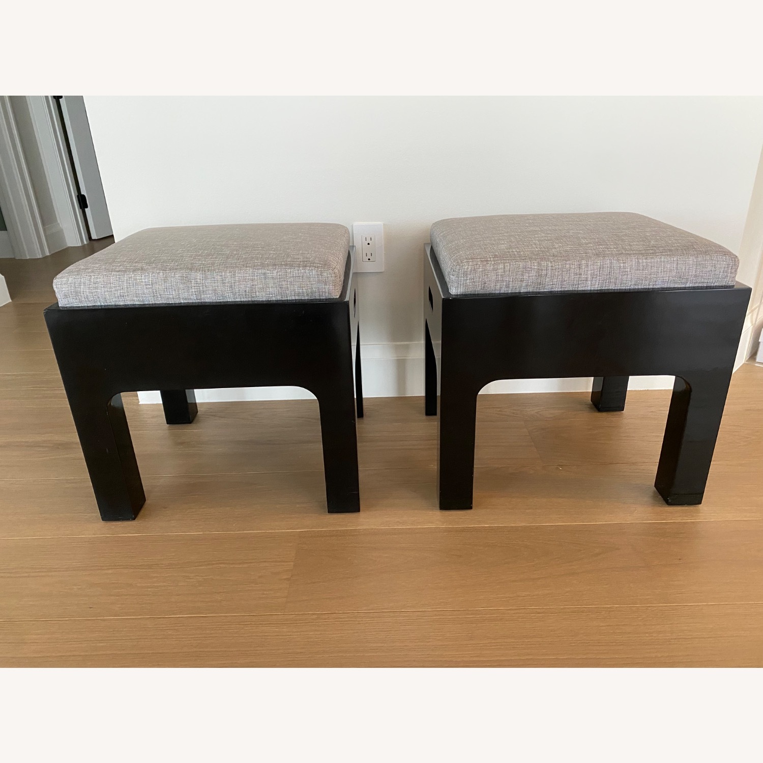 Custom Made Black Lacquer Wood Sideboard - image-7