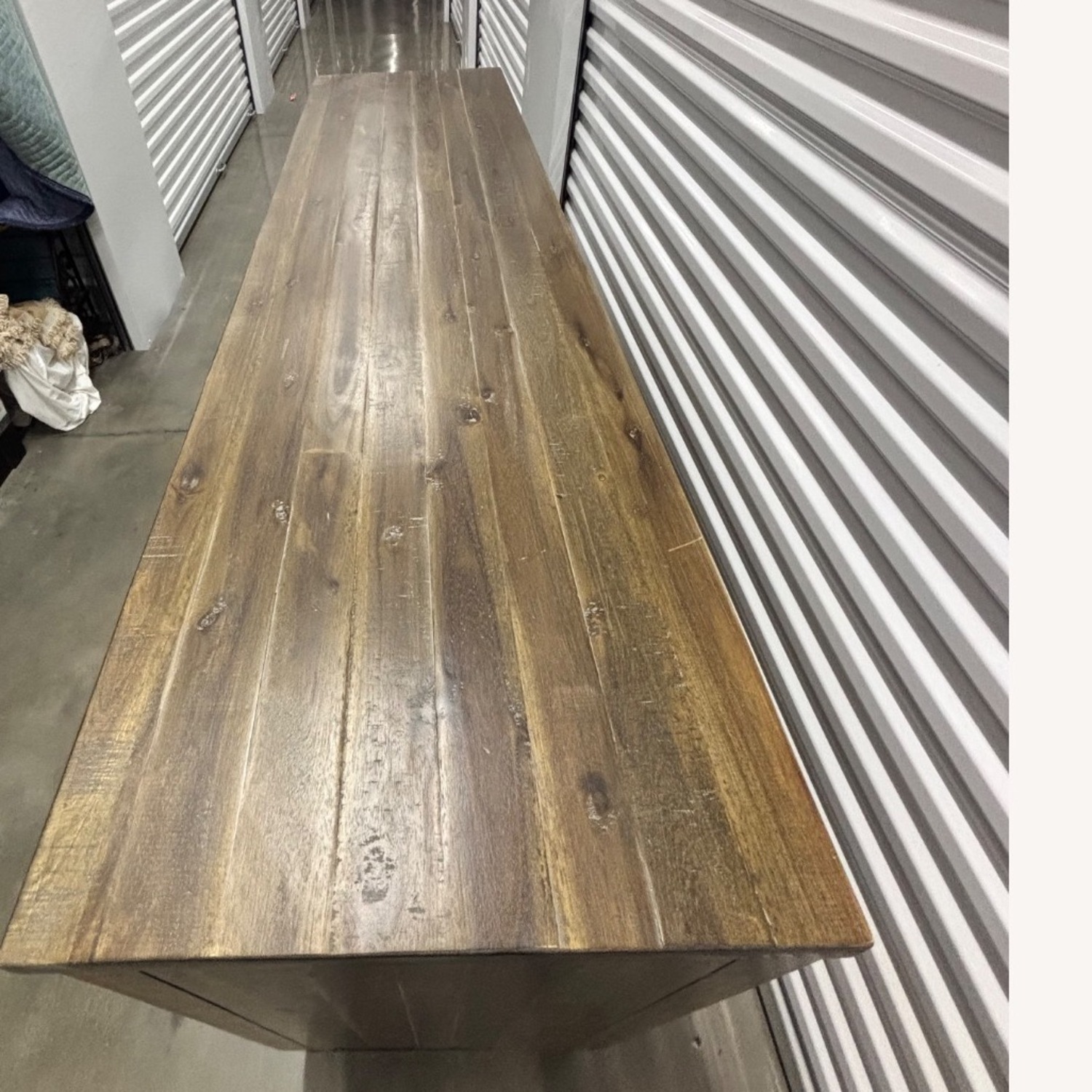 6-Drawer Herringbone Front Dresser with Metal Base - image-4