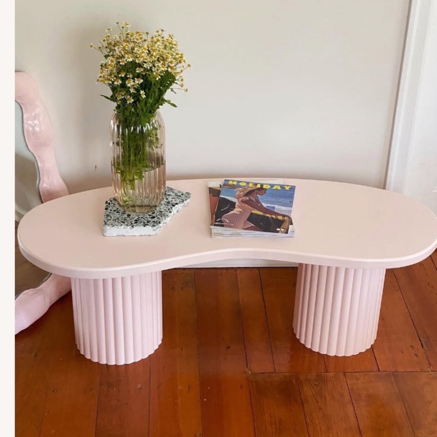 Oh Paddi Pink Kidney Coffee Table - image-4