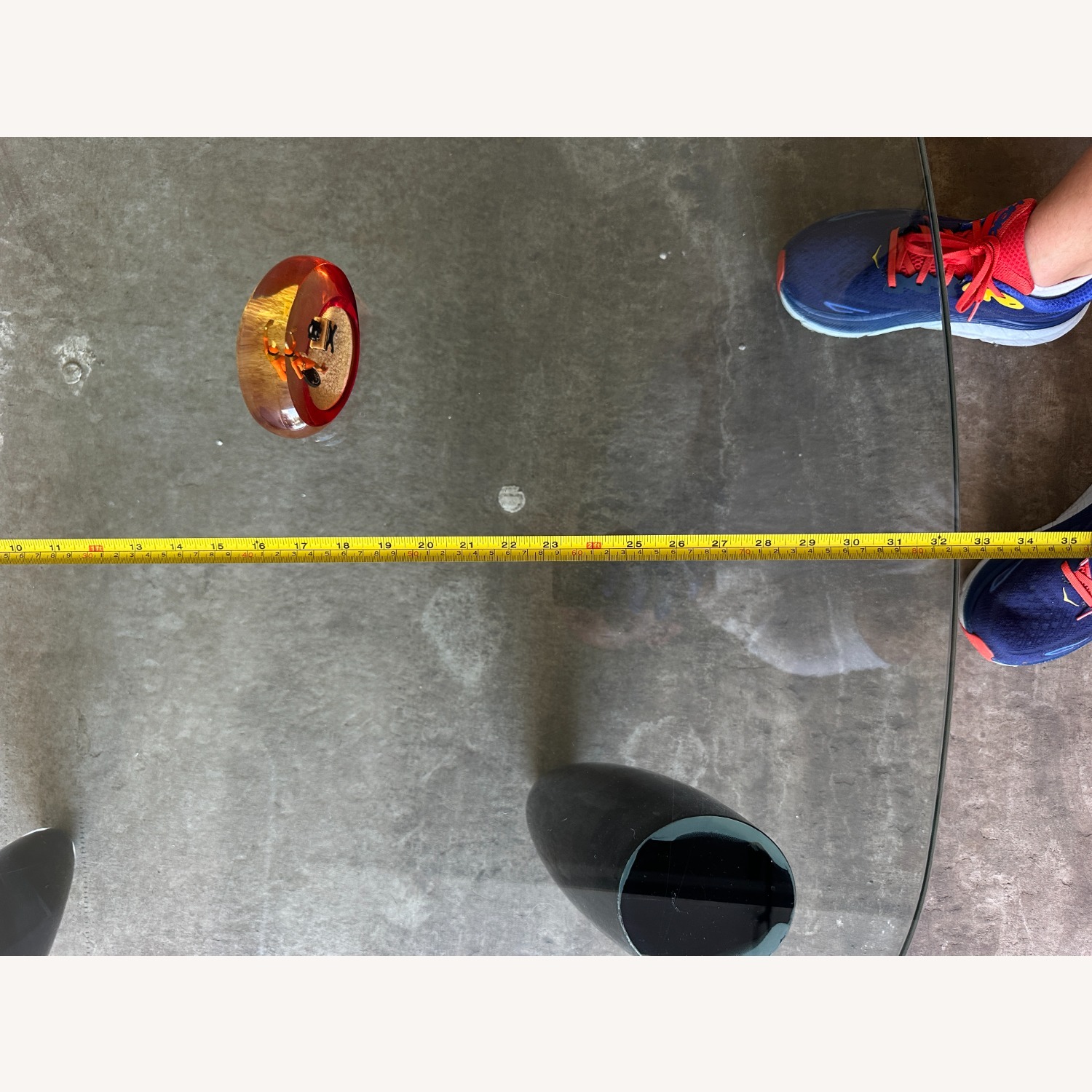 Vintage/Antique Finds Natural Glass Coffee Table - image-15