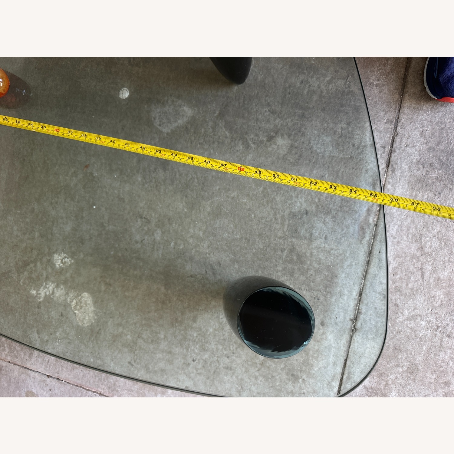 Vintage/Antique Finds Natural Glass Coffee Table - image-1