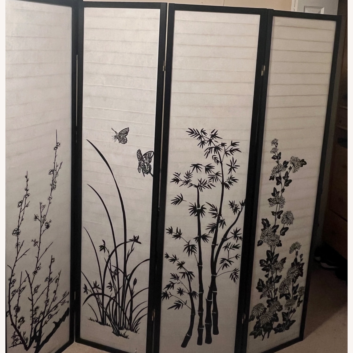 4-Panel Folding Room Divider  - image-2