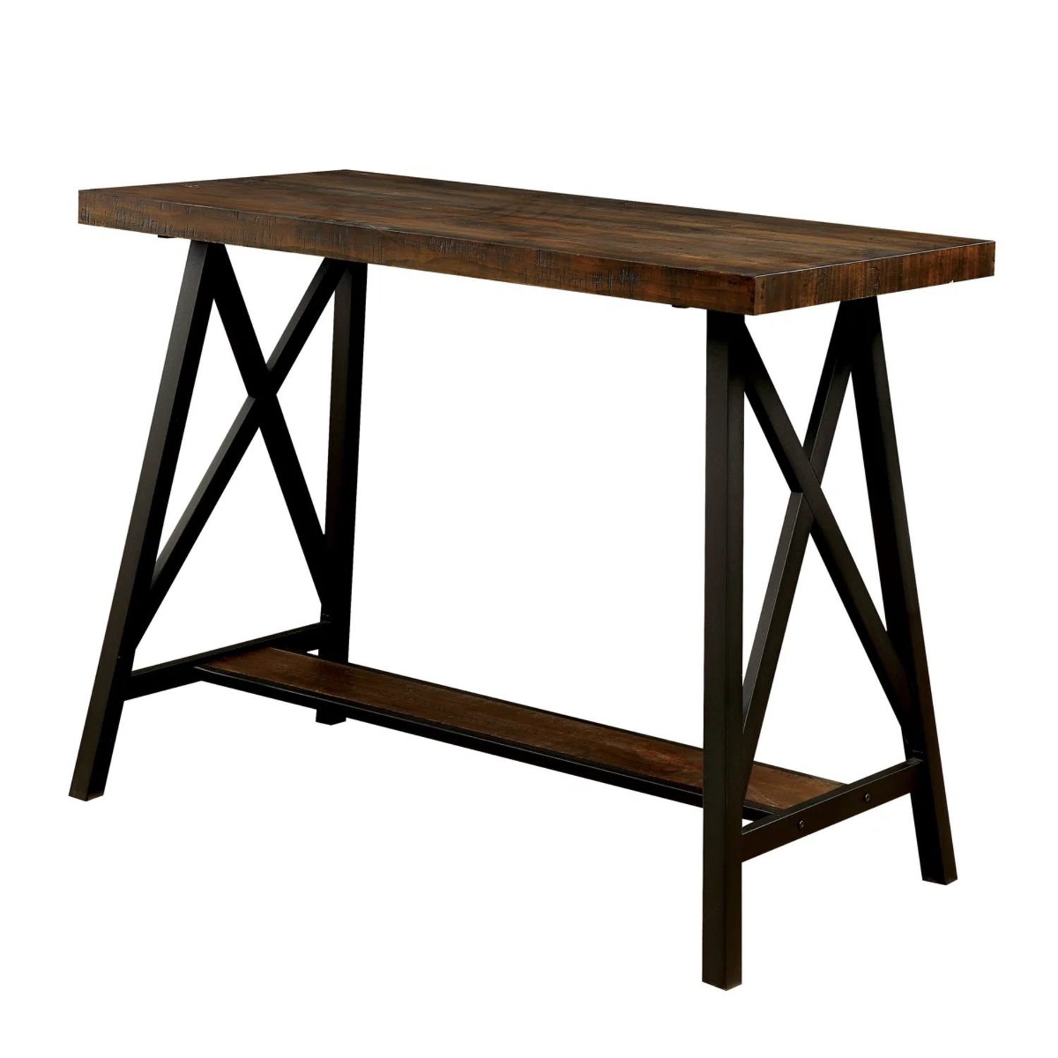 Wayfair Jerrilyne Dark Brown Wood Dining Table - image-6
