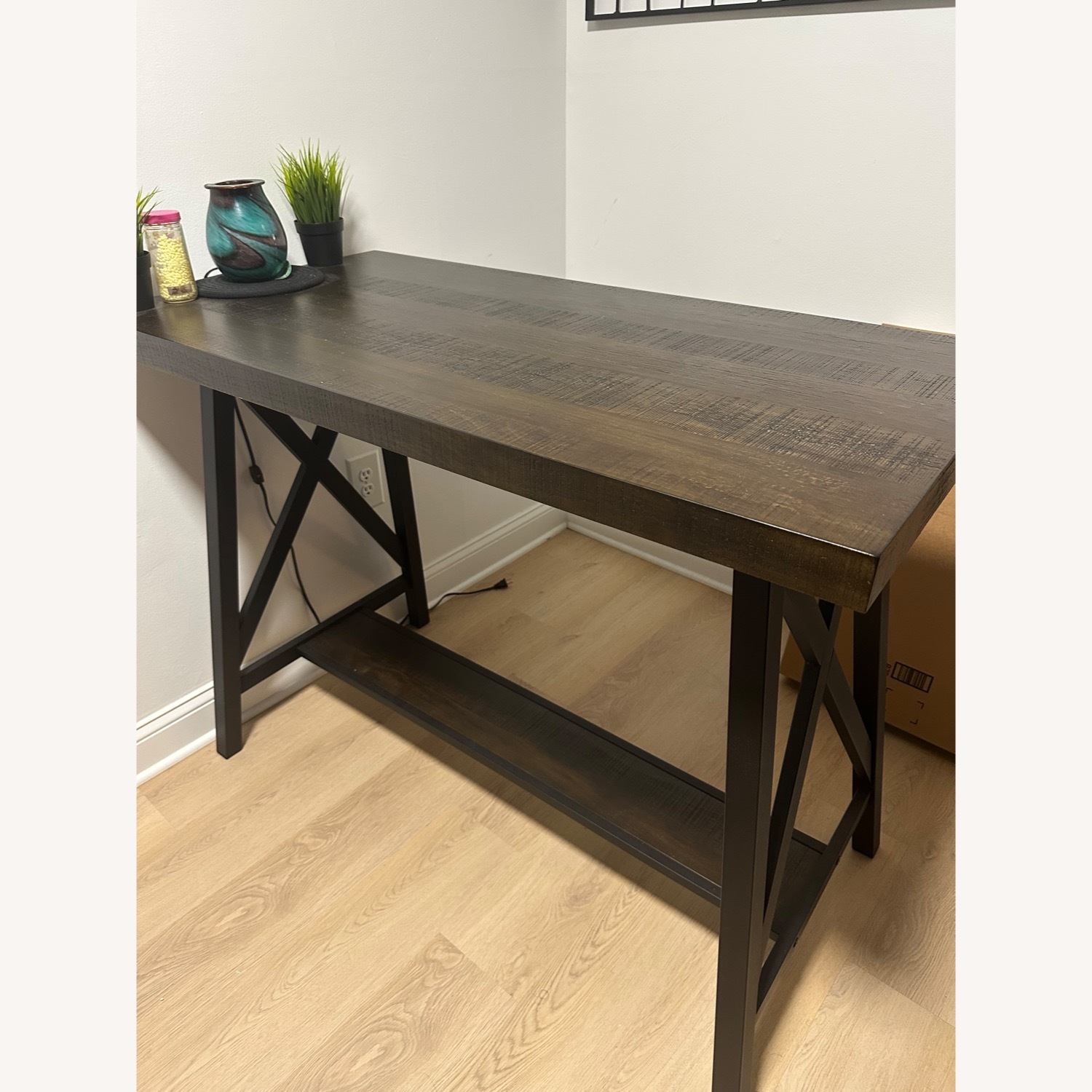 Wayfair Jerrilyne Dark Brown Wood Dining Table - image-4