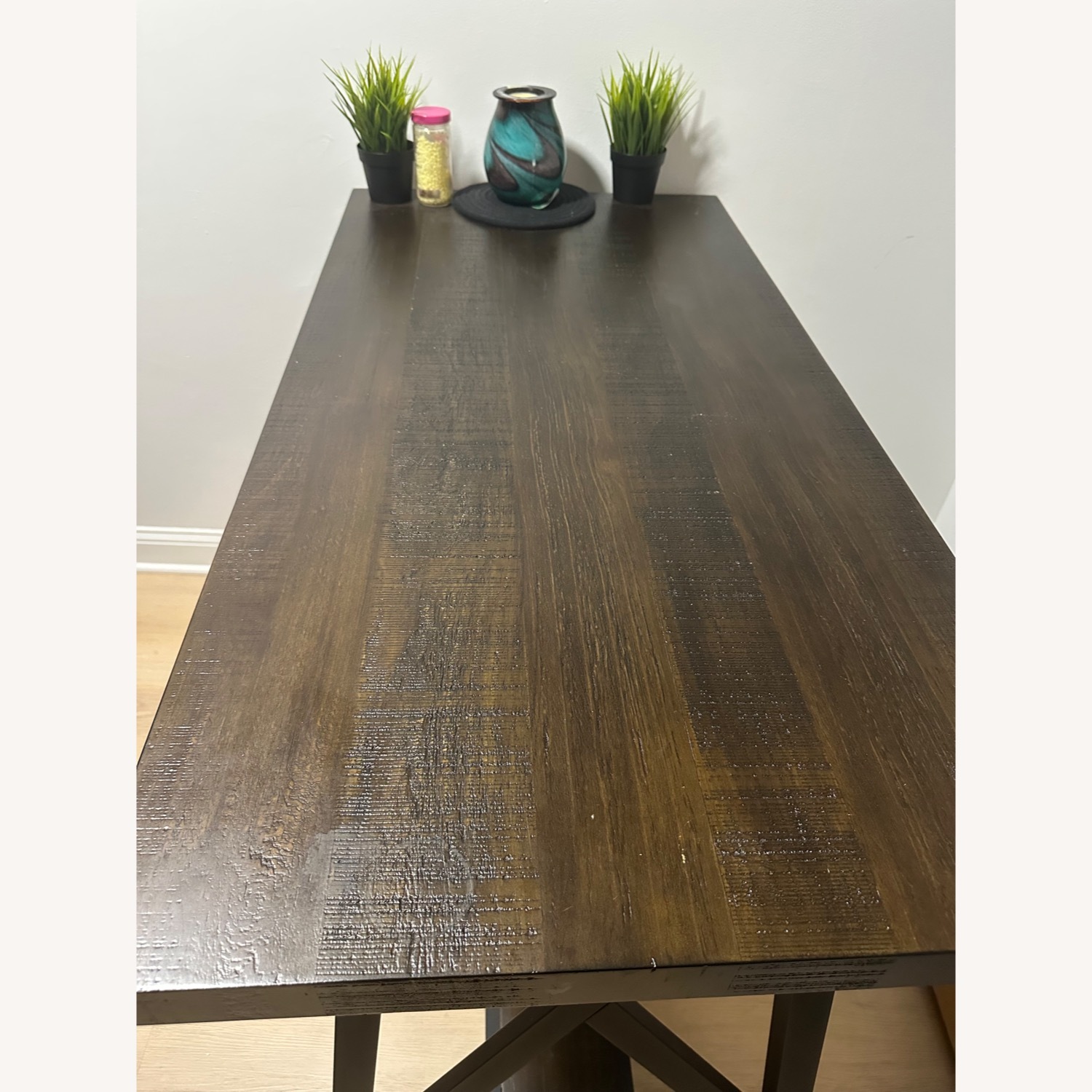 Wayfair Jerrilyne Dark Brown Wood Dining Table - image-5