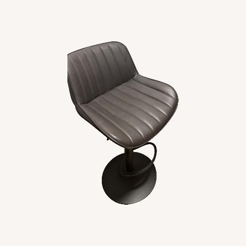 Used Wayfair Dark Brown Faux Leather Dining Chairs for sale on AptDeco