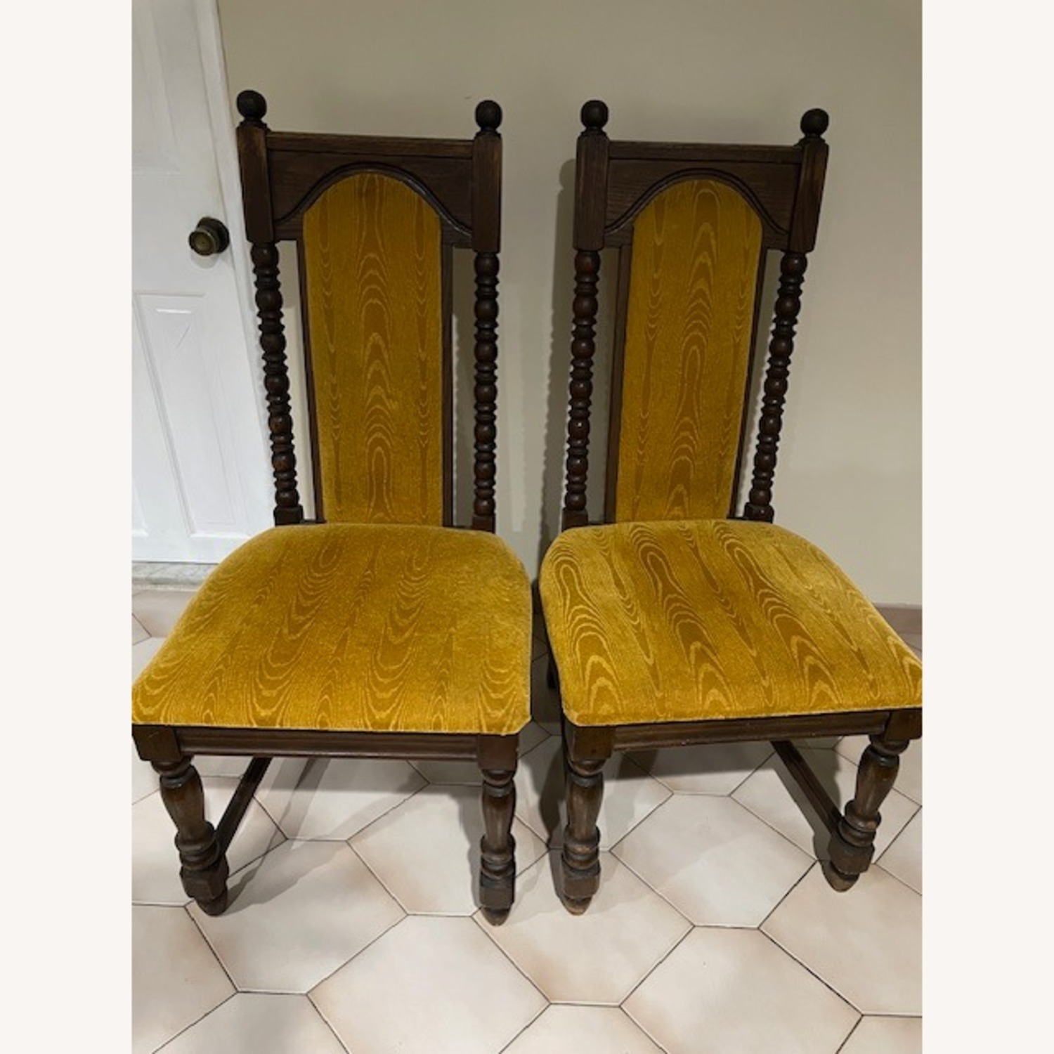 Vintage/Antique Wood Dining Chairs - image-1