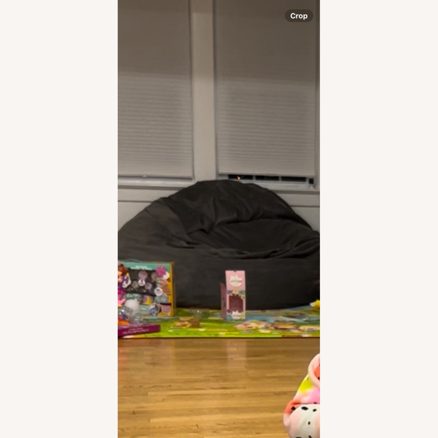 Cordaroy Queen+King (2 pieces) Gray Bean Chair/Bed - image-3