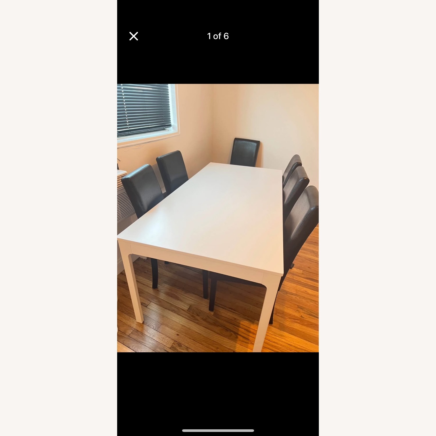 【最終値下げ】IKEA EKEDALENダイニングテーブル　ホワイト EKEDALEN extendable table, white, 471/4/707/8x311/2