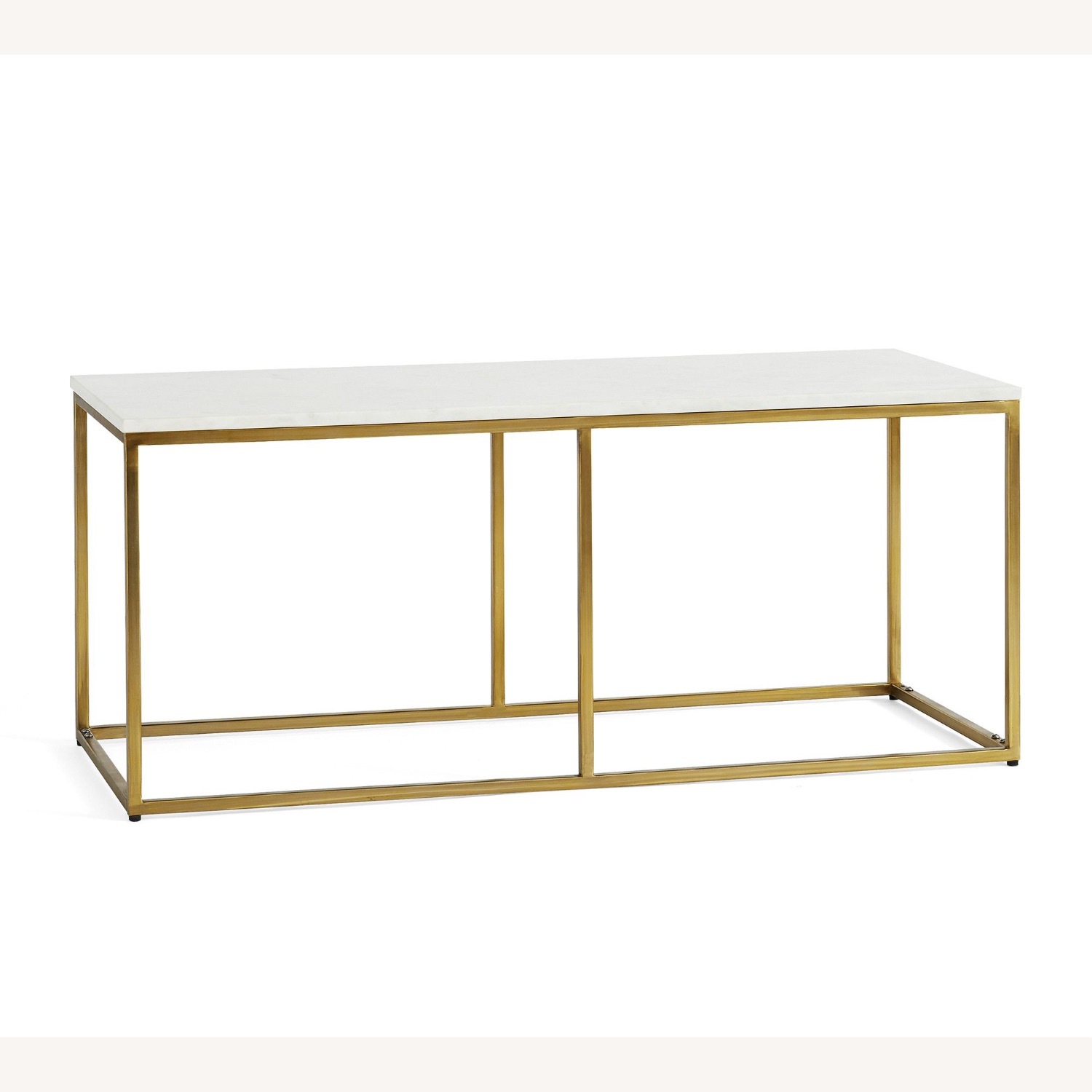 Pottery Barn Delaney Rectangular Marble Coffee Table (40.5") - image-4