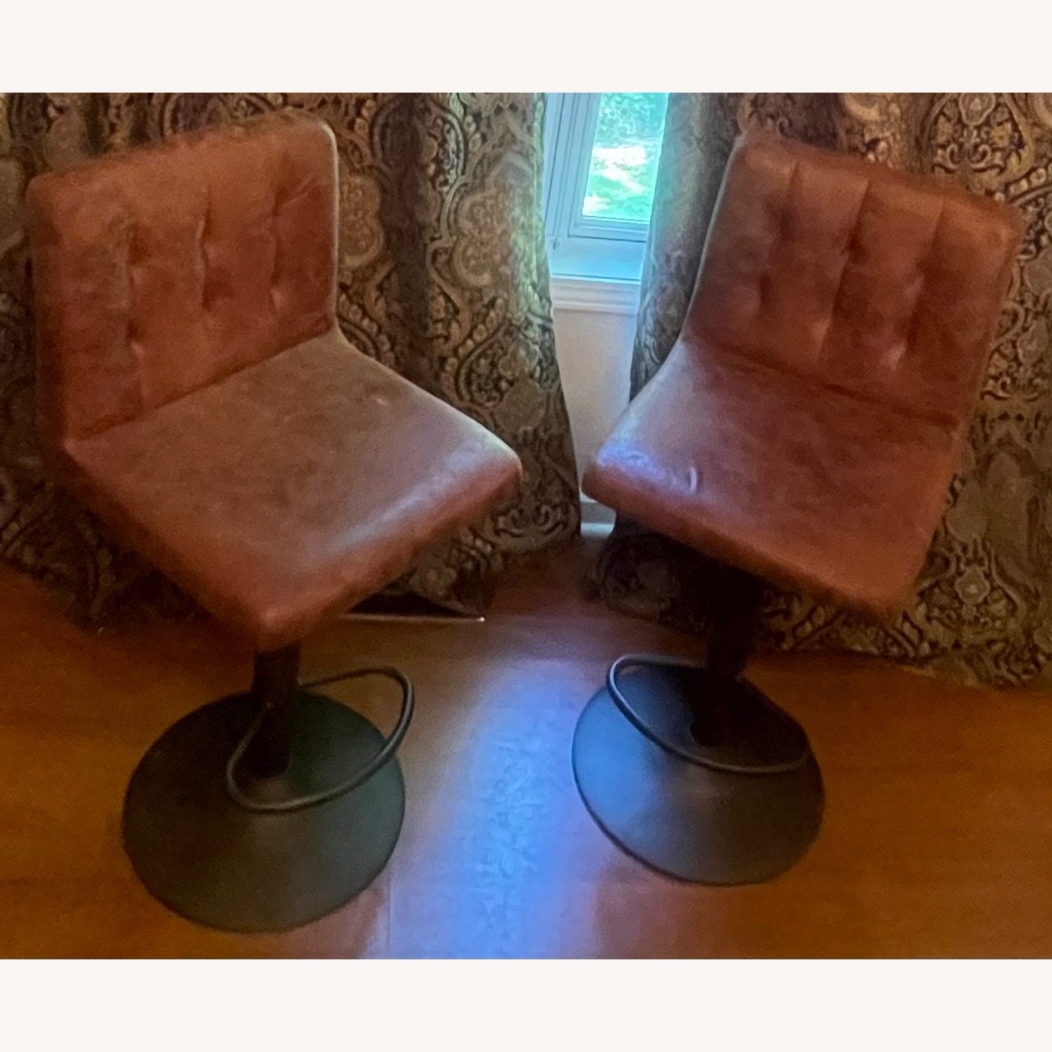 Bar Cabinet with 2 Swivel Bar Stools – Set - image-5