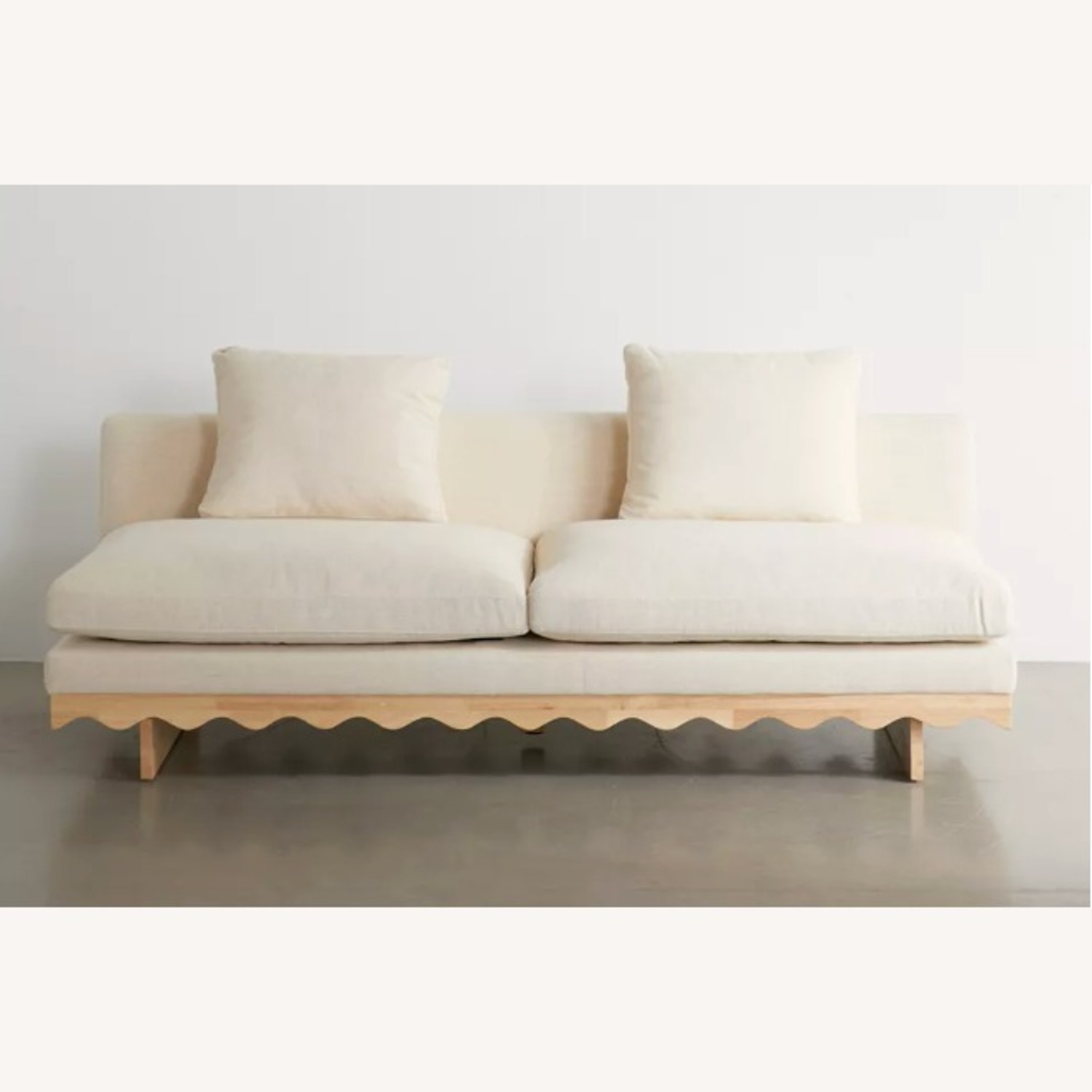 Urban Outfitters Roma Scalloped 3-Seater Sofa - image-3