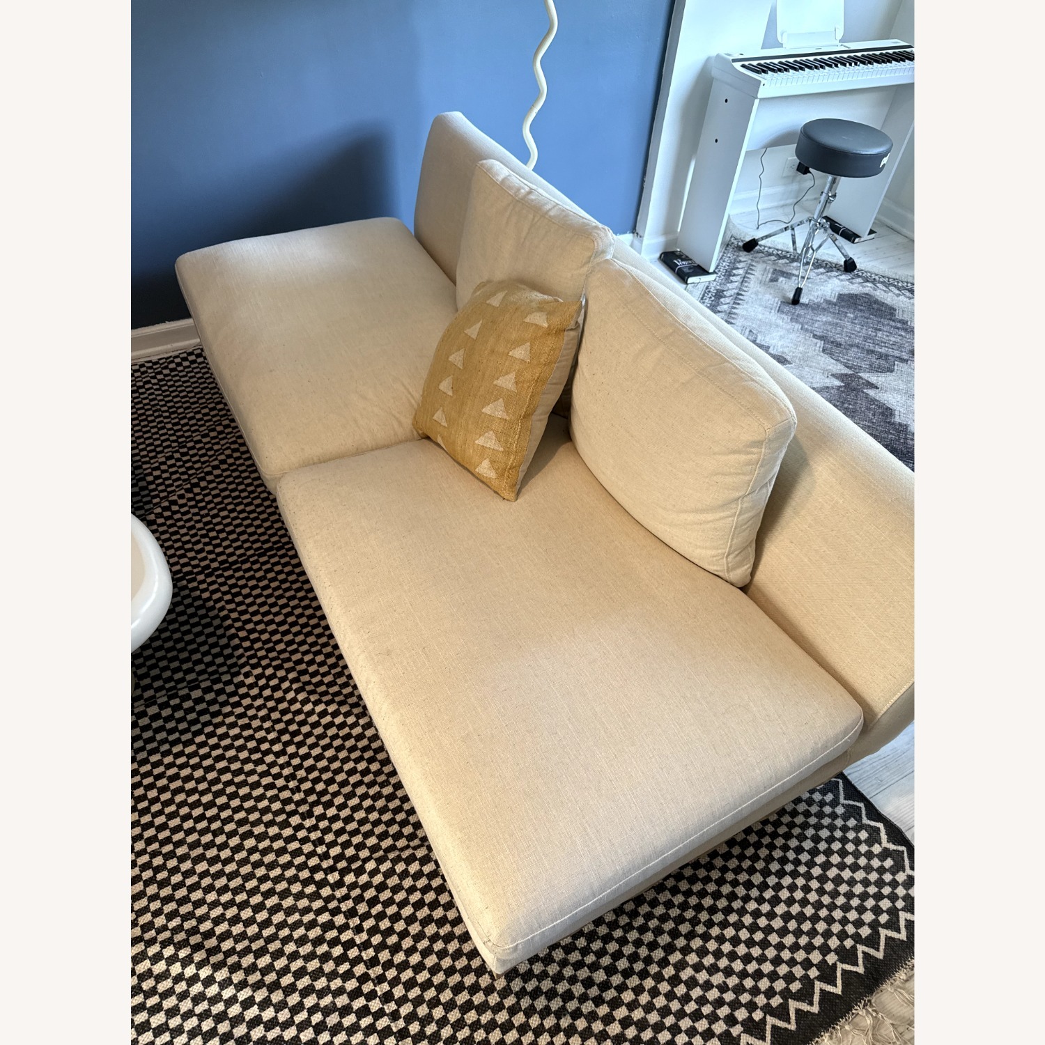 Urban Outfitters Roma Scalloped 3-Seater Sofa - image-2