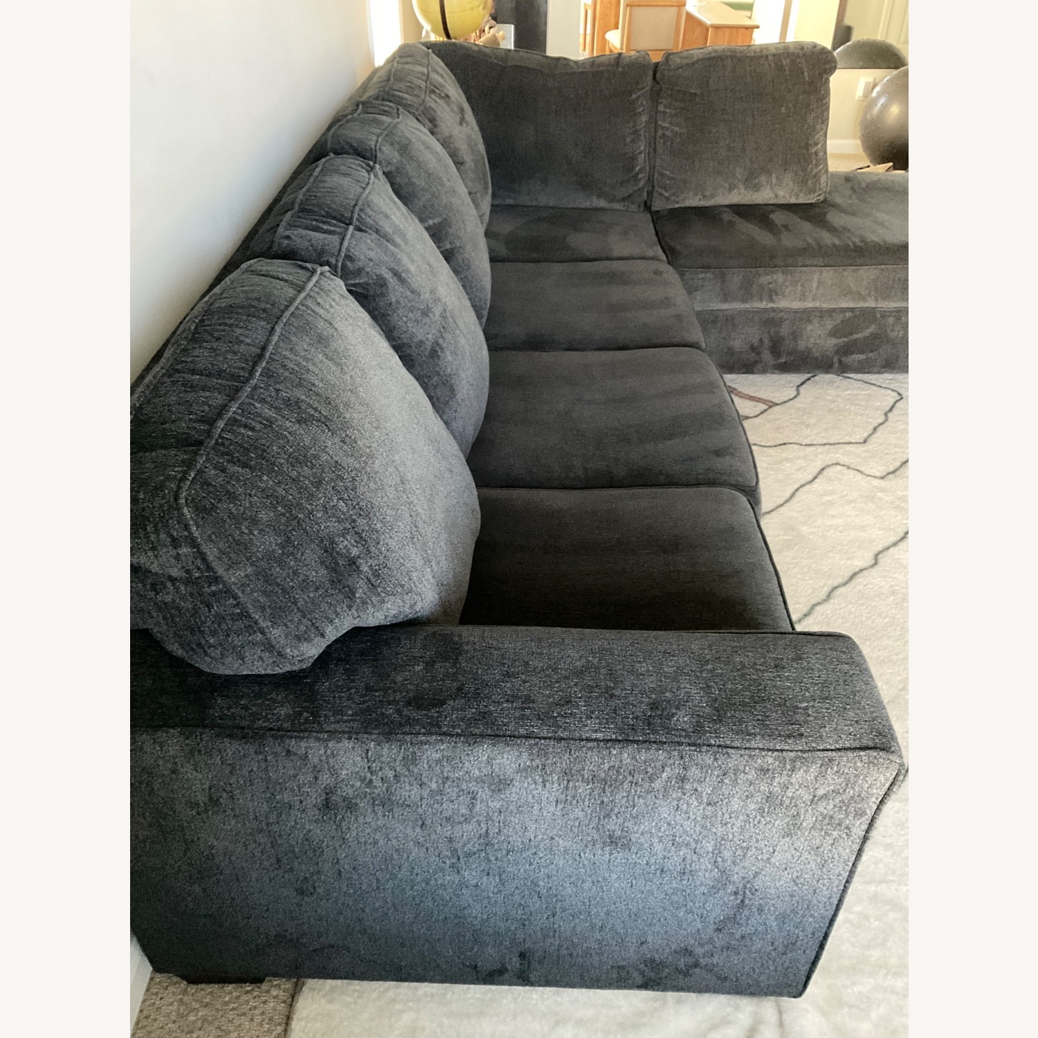 Ashley Furniture Aviemore Blue Fabric 2 Piece Sectional - image-2