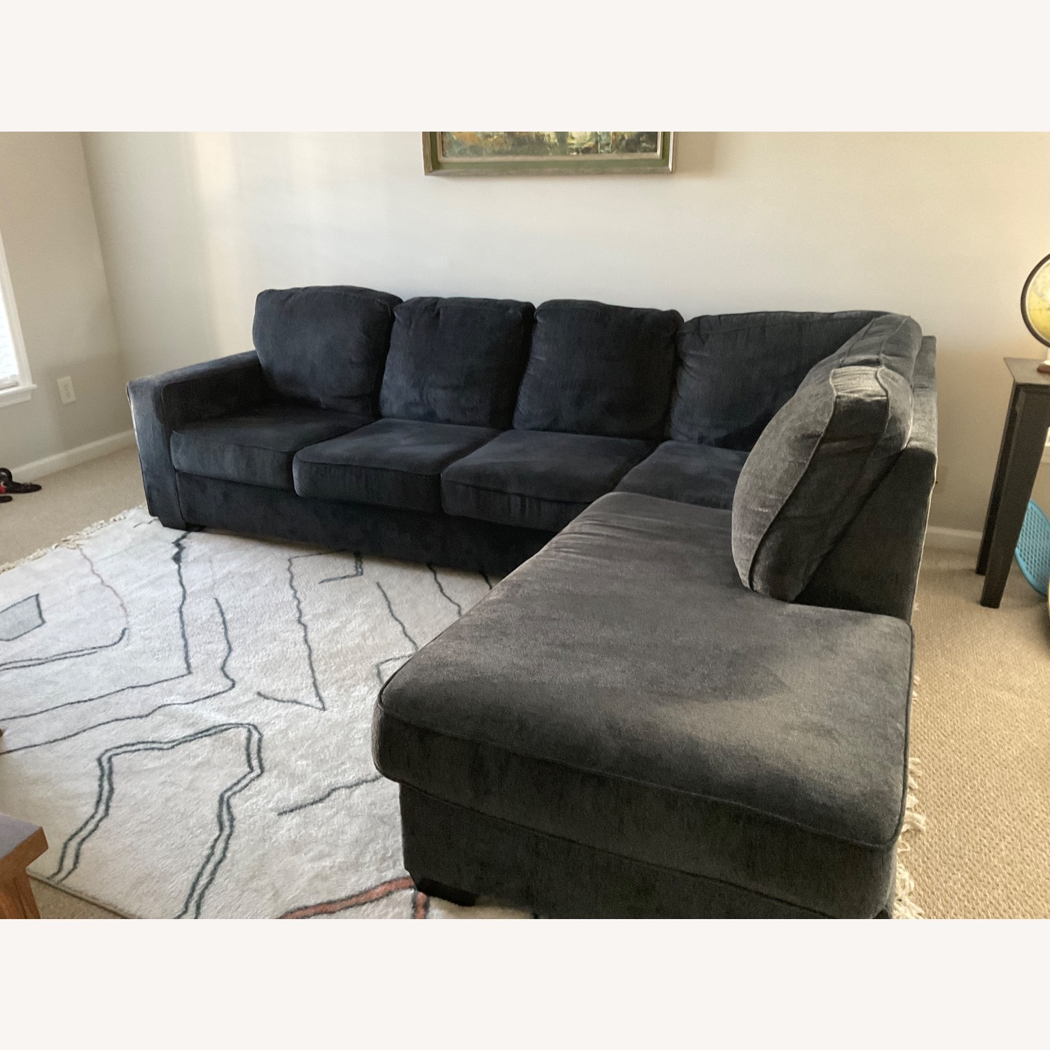 Ashley Furniture Aviemore Blue Fabric 2 Piece Sectional - image-4