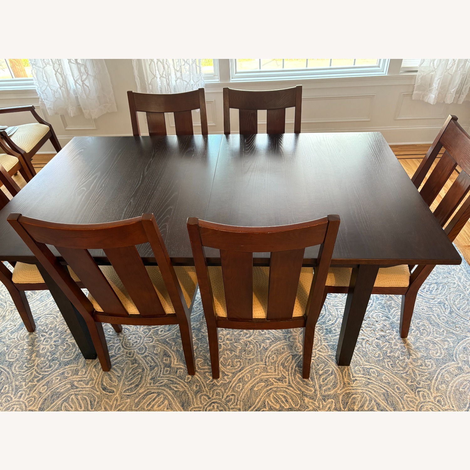 Ethan Allen Horizons Dark Brown Wood Dining Table - image-6