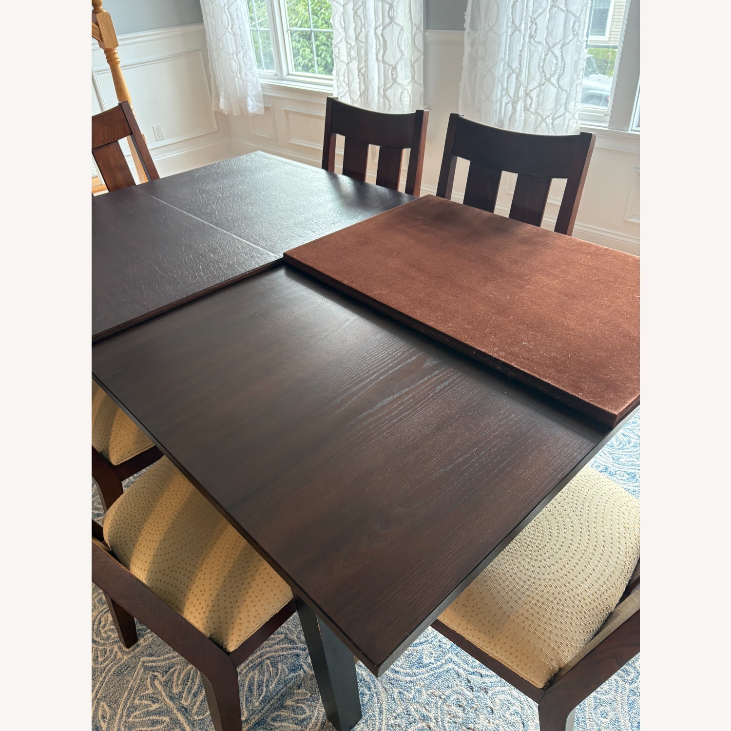 Ethan Allen Horizons Dark Brown Wood Dining Table - image-7