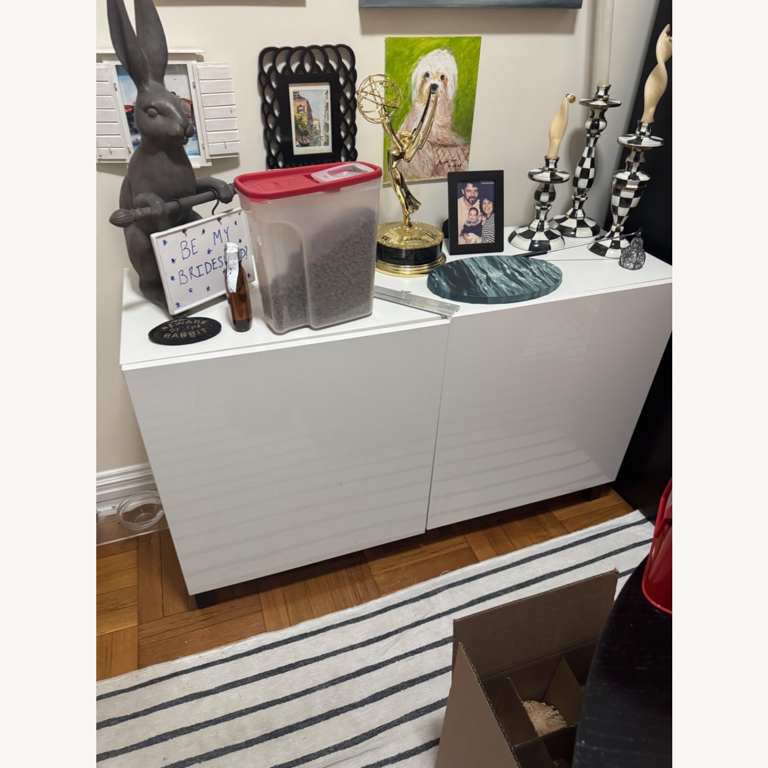 IKEA Besta White Cabinet - image-1