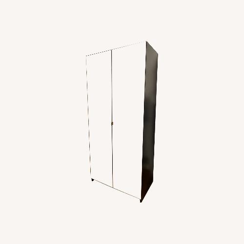 Used Black Glass Armoire for sale on AptDeco
