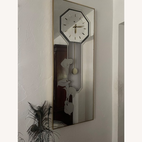 Used Contemporary Clock Wall Mirror  for sale on AptDeco