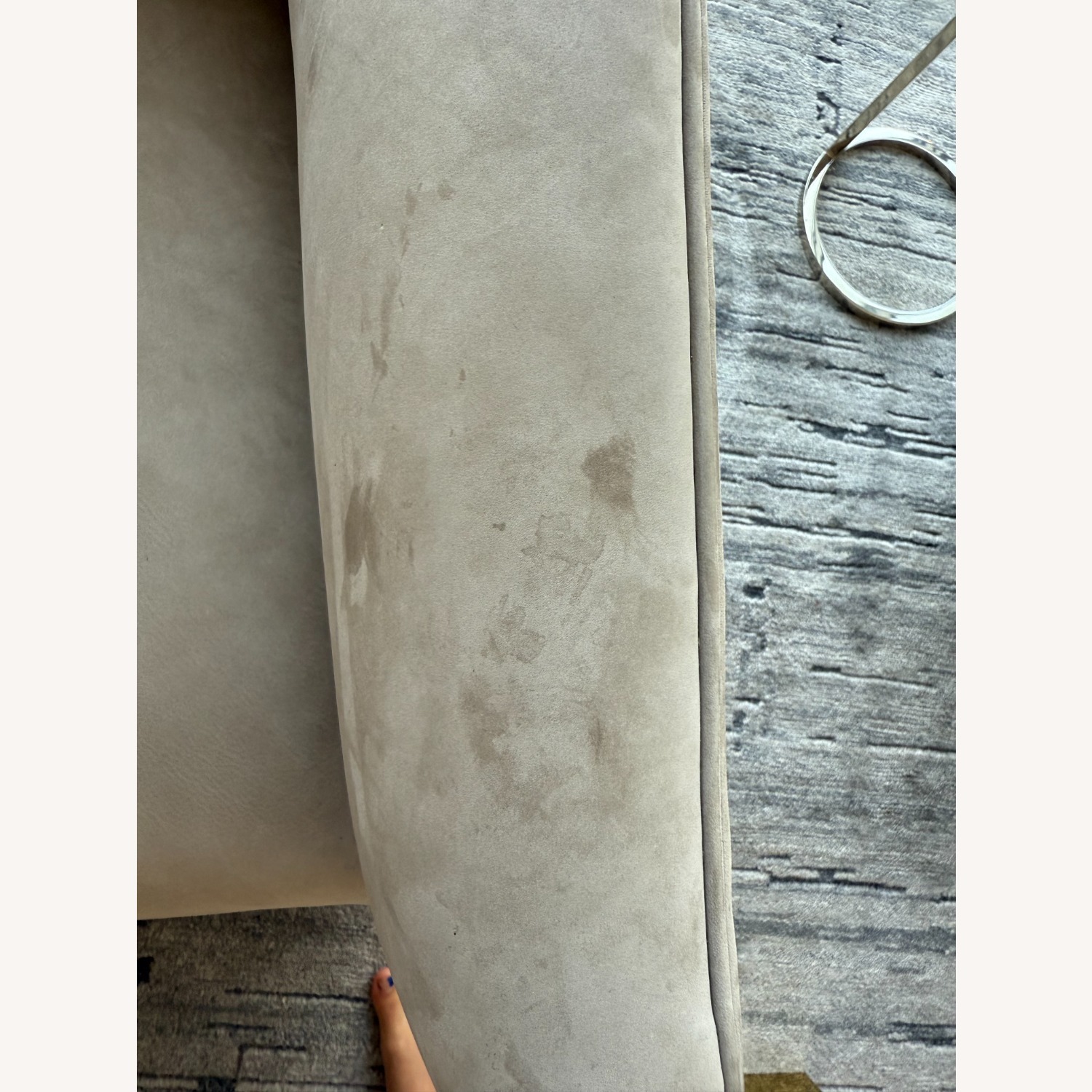 Restoration Hardware 1950s Italian Shelter Arm Leather Swivel Chair - image-3