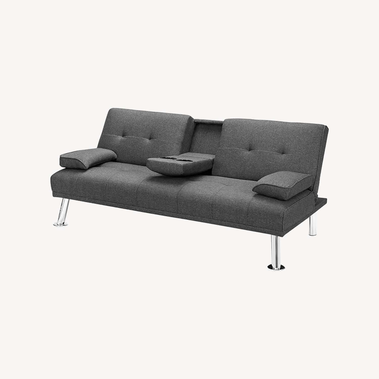 Dark Gray 2 Seater Sofa - image-0