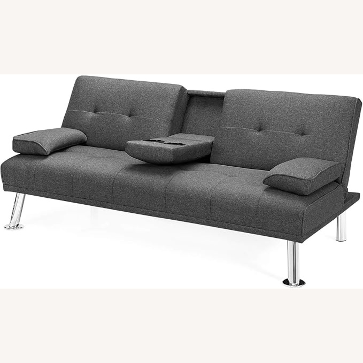 Dark Gray 2 Seater Sofa - image-7